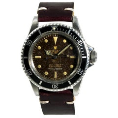 Retro Rolex Submariner 5512, Brown Dial, Certified and Warranty