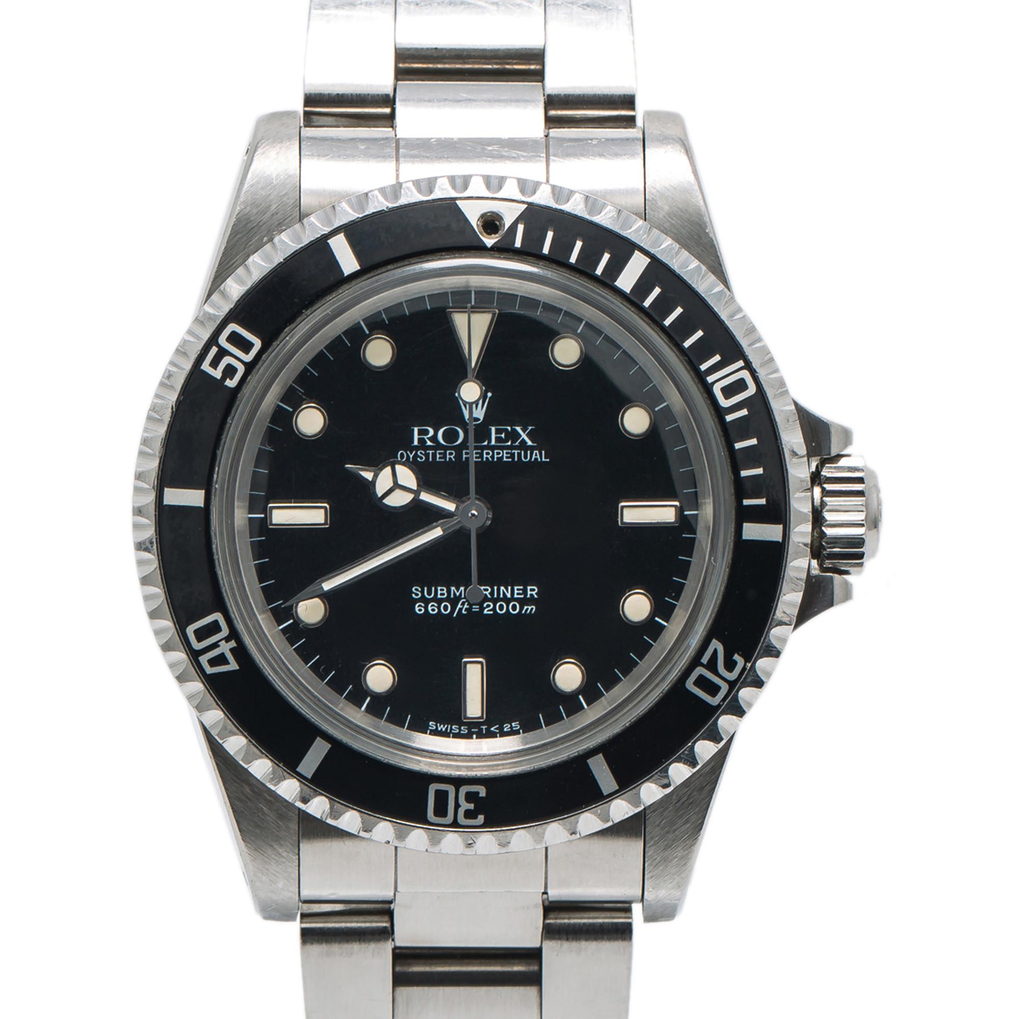 Women's Rolex Submariner 5513, Black Dial, Certified and Warranty For Sale