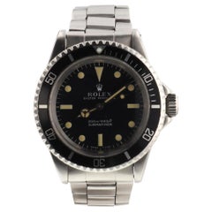 Rolex Submariner 5513, Black Dial, Certified and Warranty