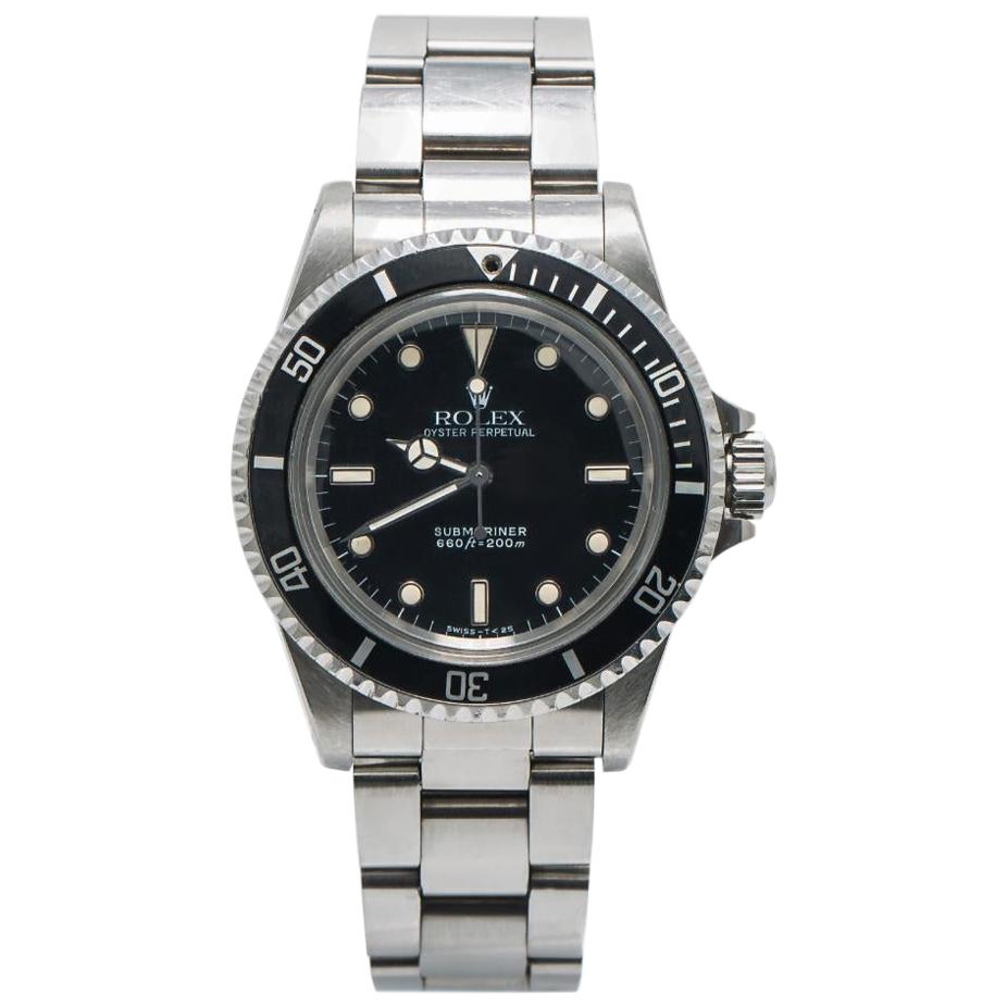 Rolex Submariner 5513, Black Dial, Certified and Warranty For Sale