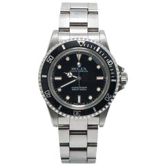 Vintage Rolex Submariner 5513, Black Dial, Certified and Warranty