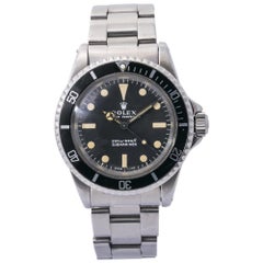 Rolex Submariner 5513, Black Dial, Certified and Warranty