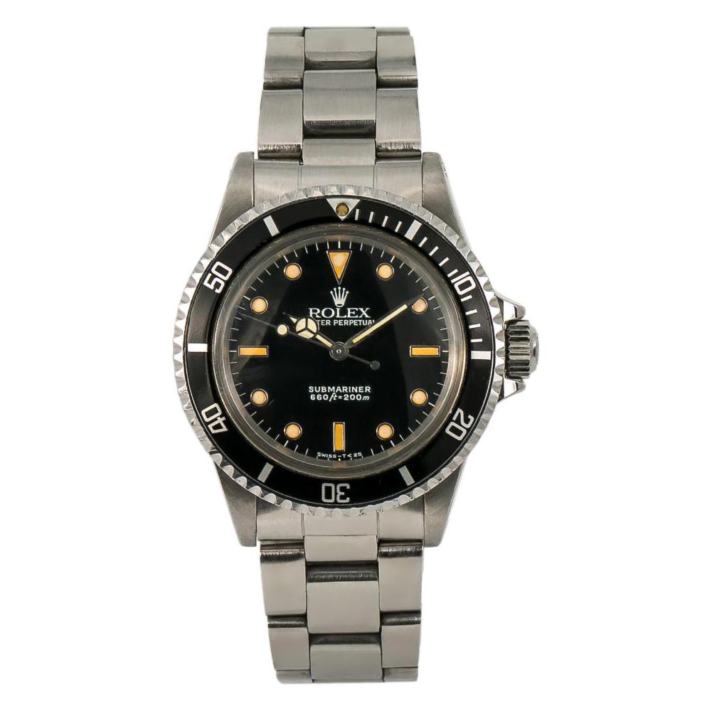 Rolex Submariner 5513, Black Dial, Certified and Warranty