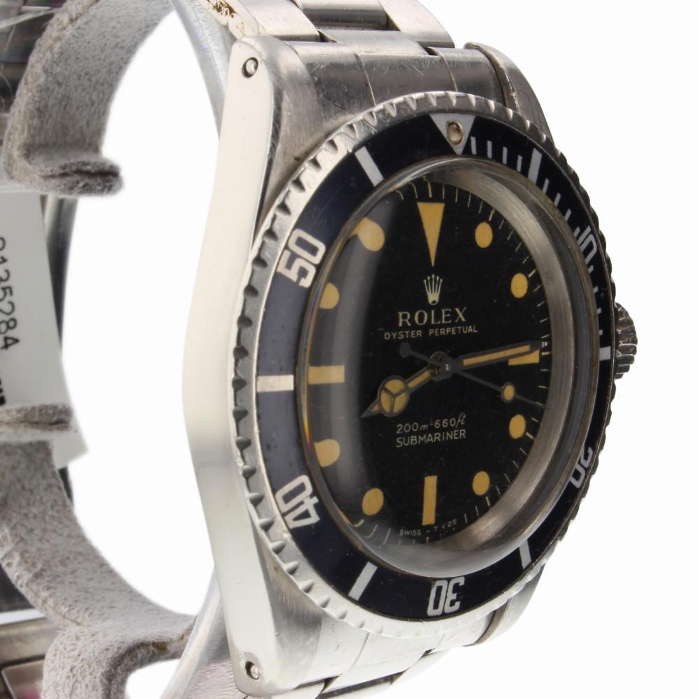 Rolex Submariner 5513, Black Dial, Certified and Warranty 1