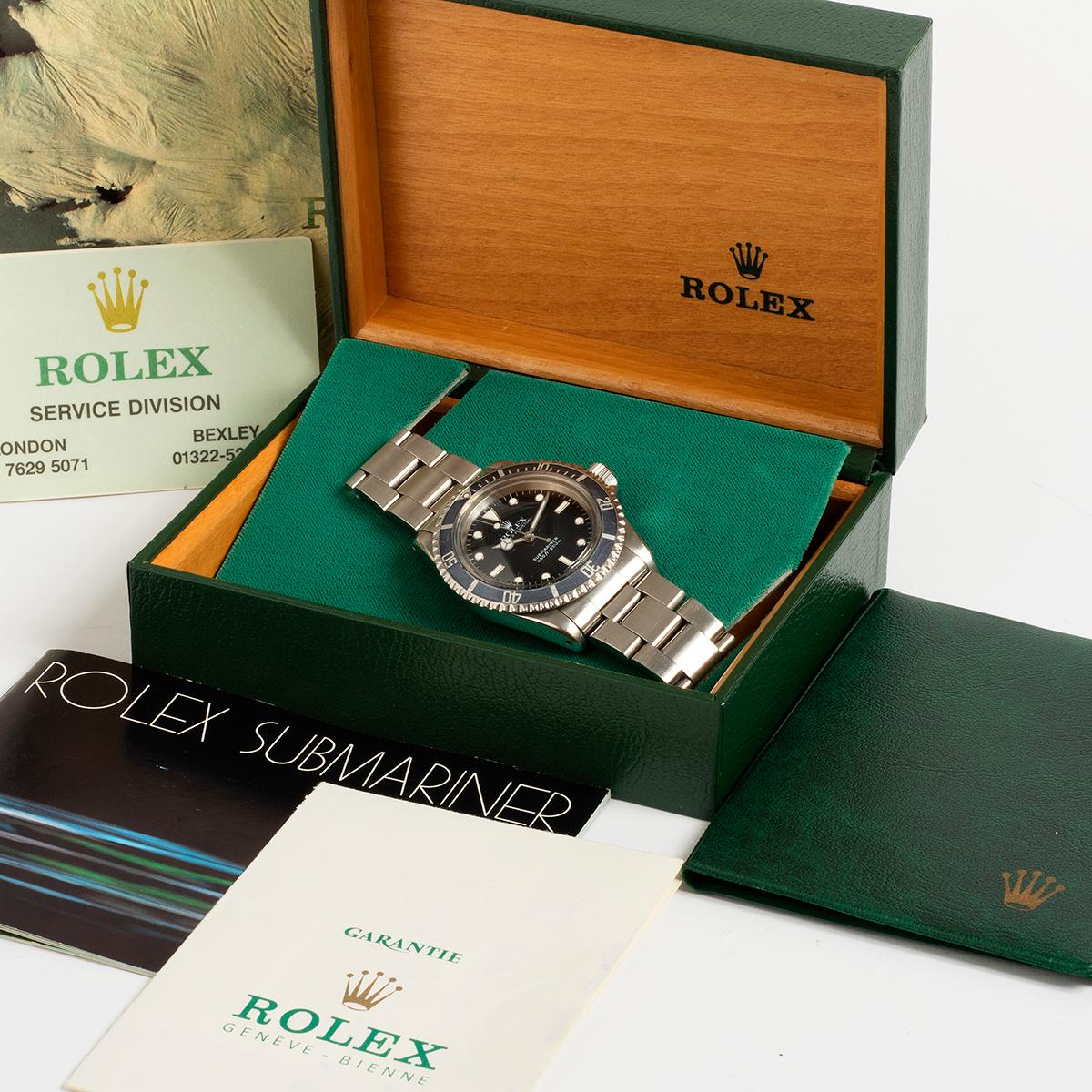 Rolex Submariner 5513, Esfera Brillante, Tritio T Swiss 25, Bisel Fantasma, Año 1984... en venta 2