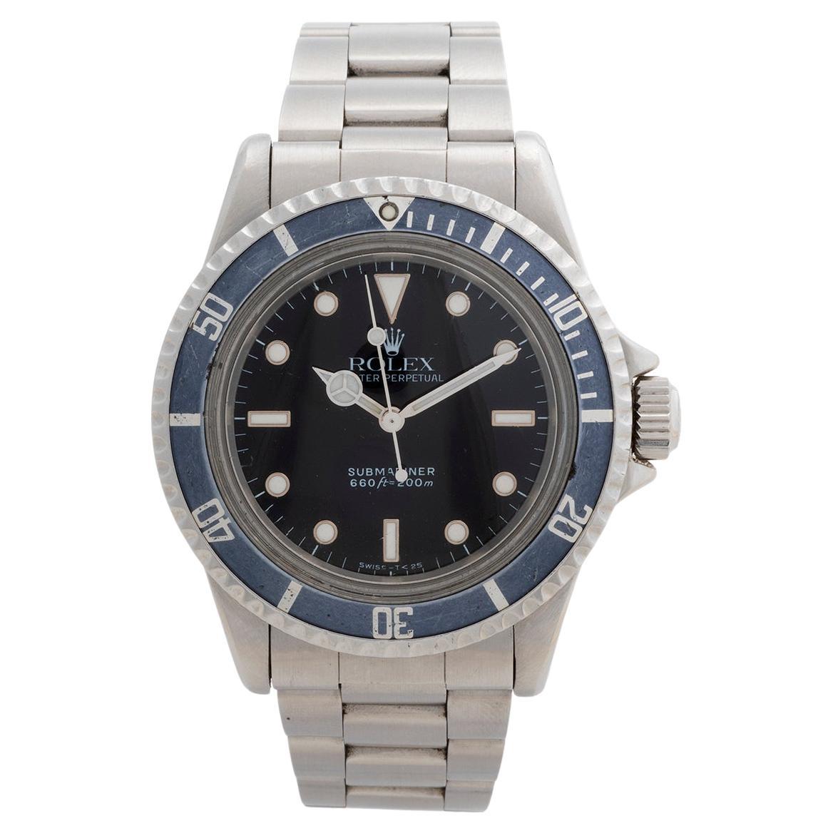 Rolex Submariner 5513, Esfera Brillante, Tritio T Swiss 25, Bisel Fantasma, Año 1984... en venta