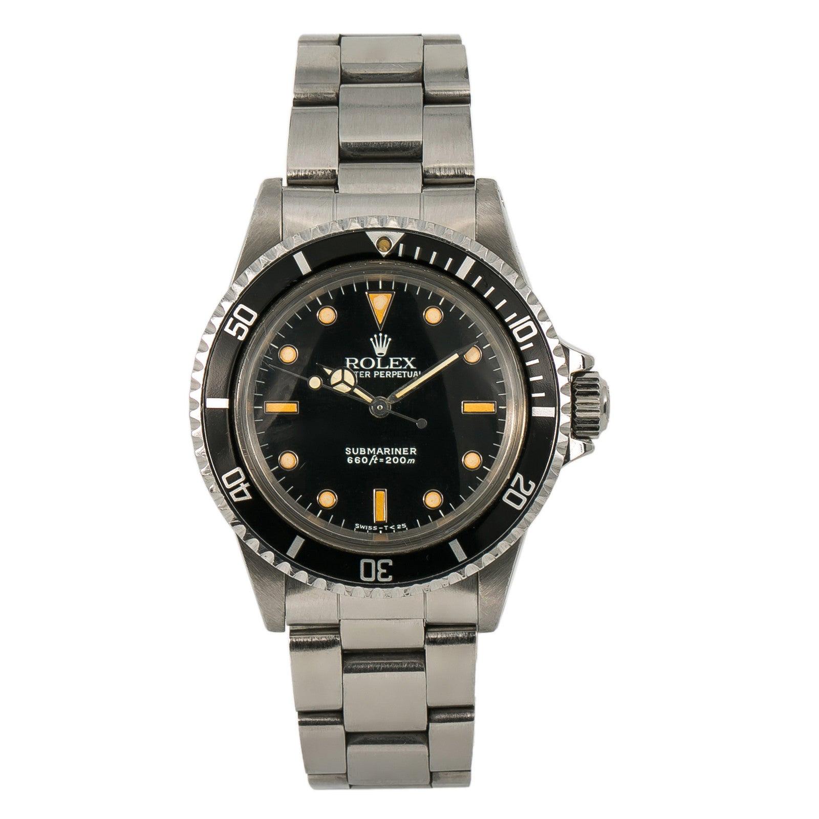 Rolex Submariner 5513, Silver Dial, Certified and Warranty