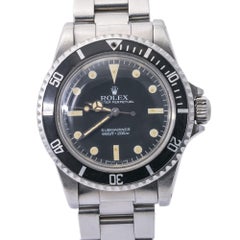 Rolex Submariner 5513 Stainlesss Steel Mens Automatic Bidirectional
