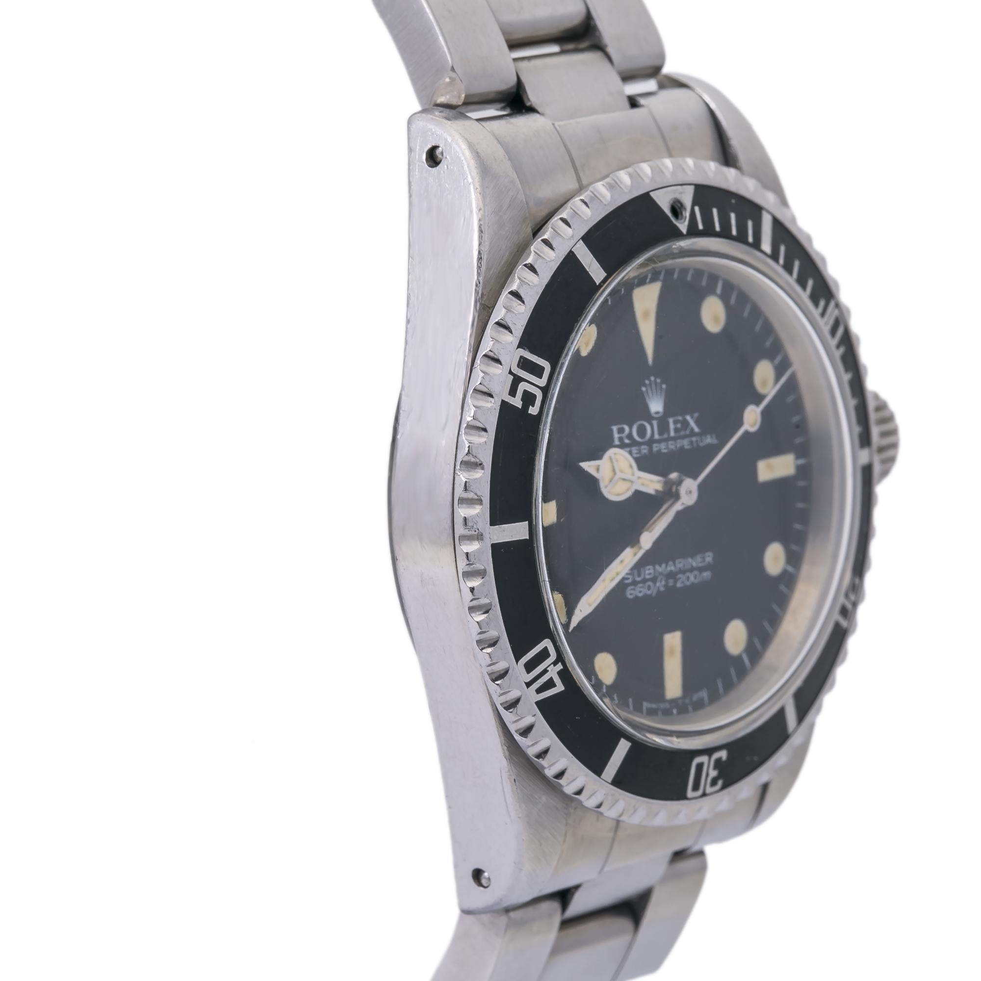 Contemporary Rolex Submariner 5513 Stainlesss Steel Mens Automatic Bidirectional For Sale