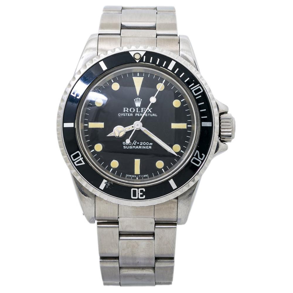 Rolex Submariner 5513 Vintage Feet First Matte Mens Automatic Watch For Sale