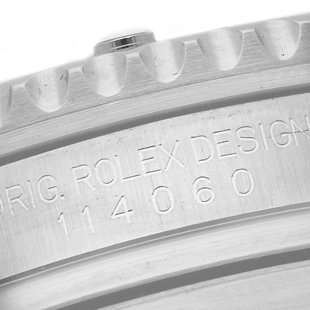 Rolex Submariner Black Dial Ceramic Bezel Steel Mens Watch 114060 Box Card In Excellent Condition In Atlanta, GA