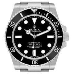 Montre Rolex Submariner à cadran noir et lunette en céramique pour hommes 114060 Boîte Carte