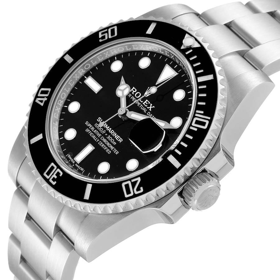 Men's Rolex Submariner Black Dial Ceramic Bezel Steel Mens Watch 116610 For Sale