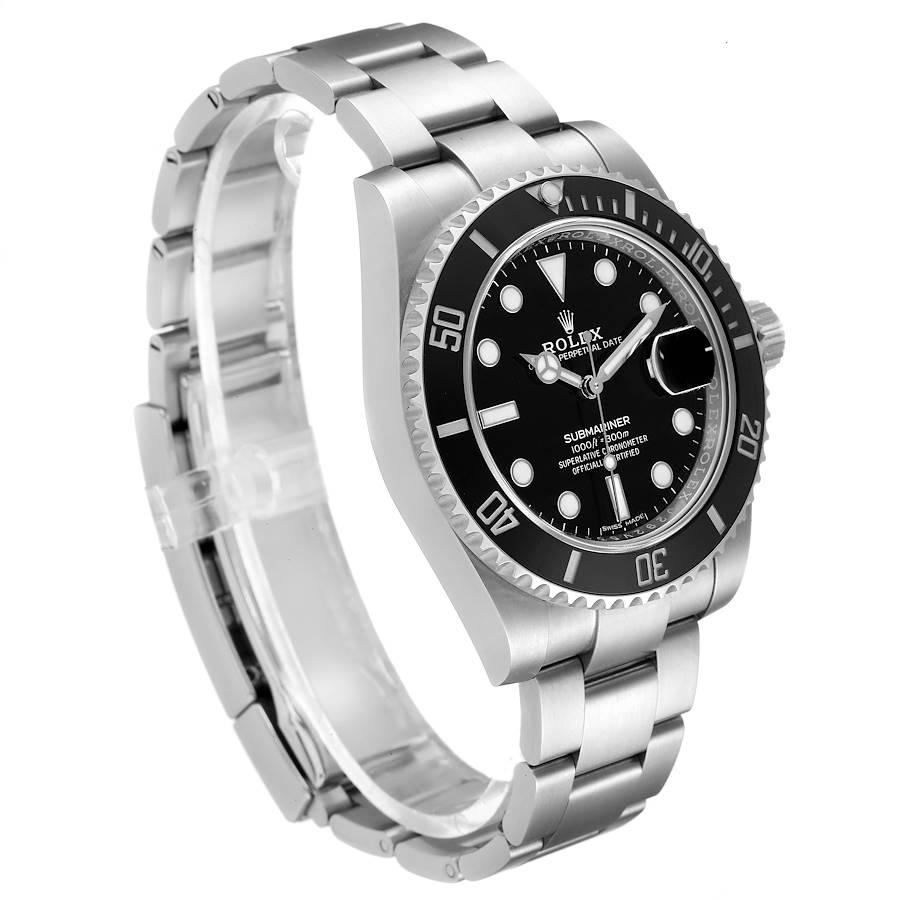 Rolex Submariner Black Dial Ceramic Bezel Steel Mens Watch 116610 Unworn In Excellent Condition For Sale In Atlanta, GA
