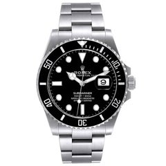Rolex Submariner Black Dial Ceramic Bezel Steel Mens Watch 126610 Box Card