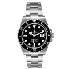 Rolex Submariner Black Dial Ceramic Bezel Steel Mens Watch 126610 Box Card