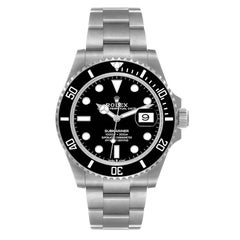Rolex Submariner Black Dial Ceramic Bezel Steel Mens Watch 126610 Box Card