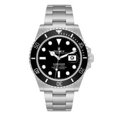 Rolex Submariner Black Dial Ceramic Bezel Steel Mens Watch 126610 Box Card