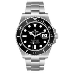 Rolex Submariner Black Dial Ceramic Bezel Steel Mens Watch 126610 Box Card