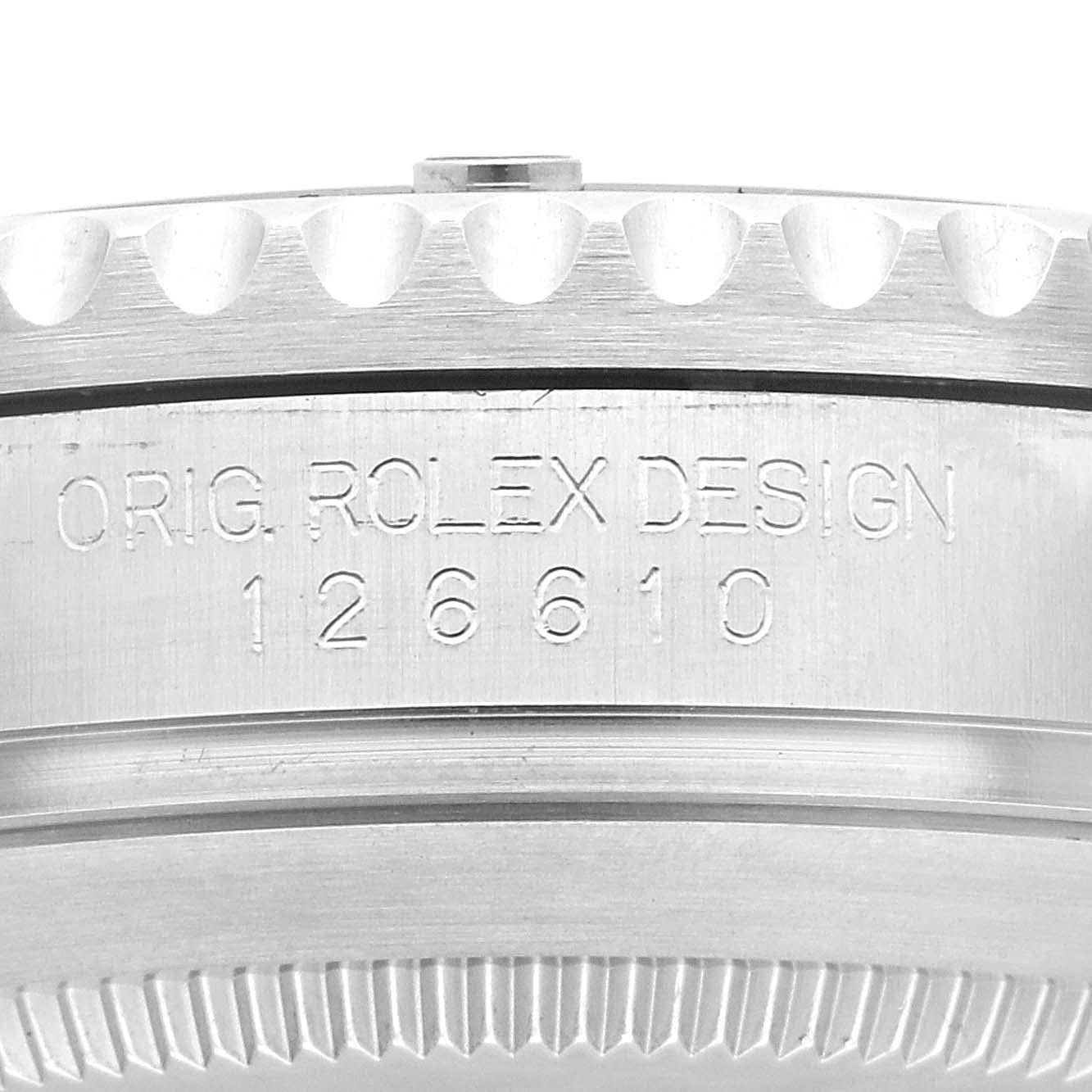 Rolex Submariner Black Dial Ceramic Bezel Steel Mens Watch 126610 Box Card In Excellent Condition For Sale In Atlanta, GA