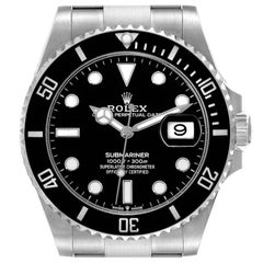 Rolex Submariner Black Dial Ceramic Bezel Steel Mens Watch 126610 Box Card