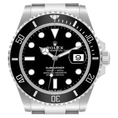 Rolex Submariner Black Dial Ceramic Bezel Steel Mens Watch 126610 Box Card