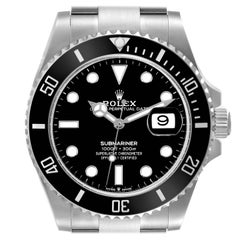 Rolex Submariner Black Dial Ceramic Bezel Steel Mens Watch 126610 Box Card
