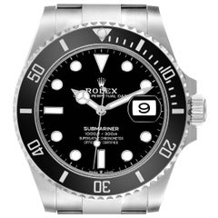 Rolex Submariner Black Dial Ceramic Bezel Steel Mens Watch 126610 Box Card