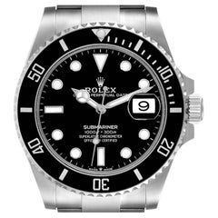 Rolex Submariner Black Dial Ceramic Bezel Steel Mens Watch 126610 Box Card