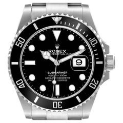 Rolex Submariner Black Dial Ceramic Bezel Steel Mens Watch 126610 Box Card