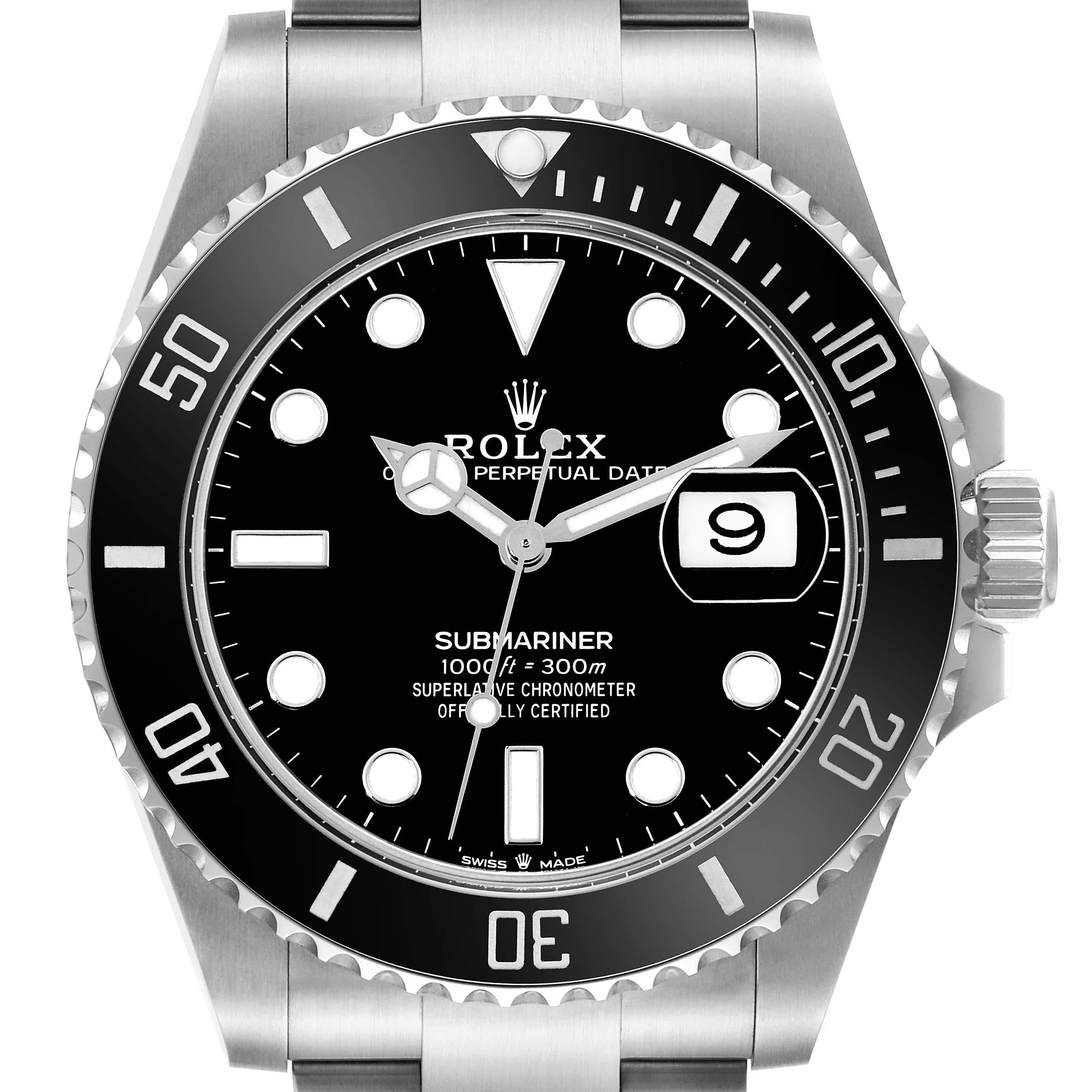 Rolex Submariner Esfera Negra Bisel Cerámico Acero Reloj Caballero 126610 Sin Usar