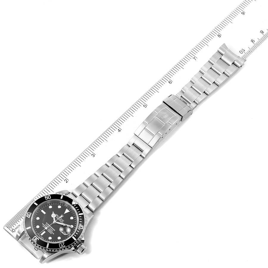 Rolex Submariner Black Dial Stainless Steel Men's Watch 16610 Box 5