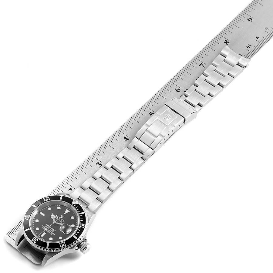 Rolex Submariner Black Dial Stainless Steel Men's Watch 16610 7
