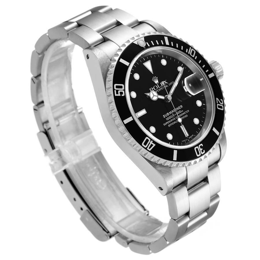 rolex submariner stainless steel black face