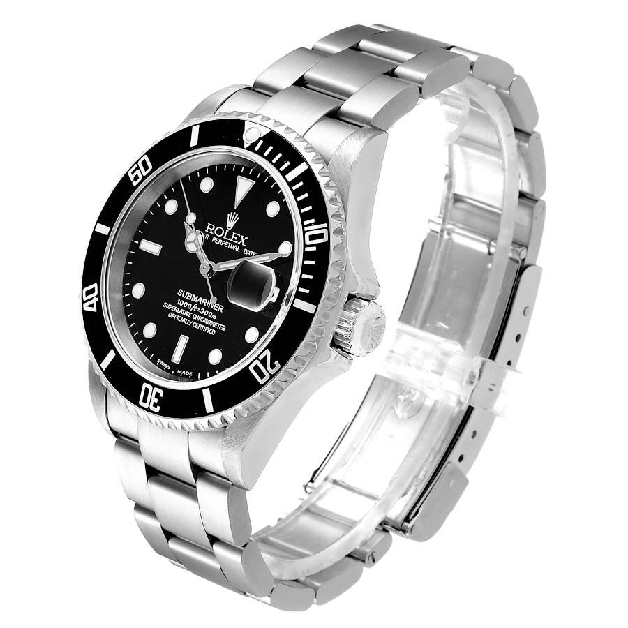 Rolex Submariner Black Dial Stainless Steel Men's Watch 16610 1