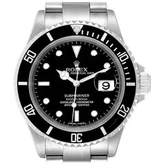 Rolex Submariner Black Dial Stainless Steel Men's Watch 16610