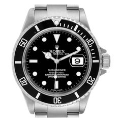 Rolex Submariner Black Dial Stainless Steel Men's Watch 16610
