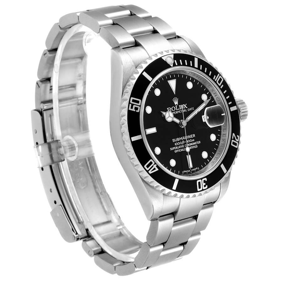 Rolex Submariner Black Dial Stainless Steel Men’s Watch 16610 Tag In Excellent Condition In Atlanta, GA