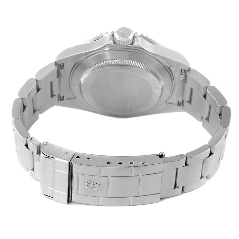 Rolex Submariner Black Dial Steel Mens Watch 16610 Box at 1stDibs