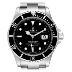 Rolex Submariner Black Dial Steel Men's Watch 16610 Box