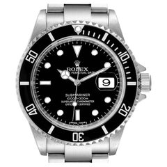 Rolex Submariner Black Dial Steel Mens Watch 16610