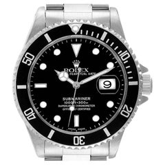 Rolex Submariner Black Dial Steel Mens Watch 16610