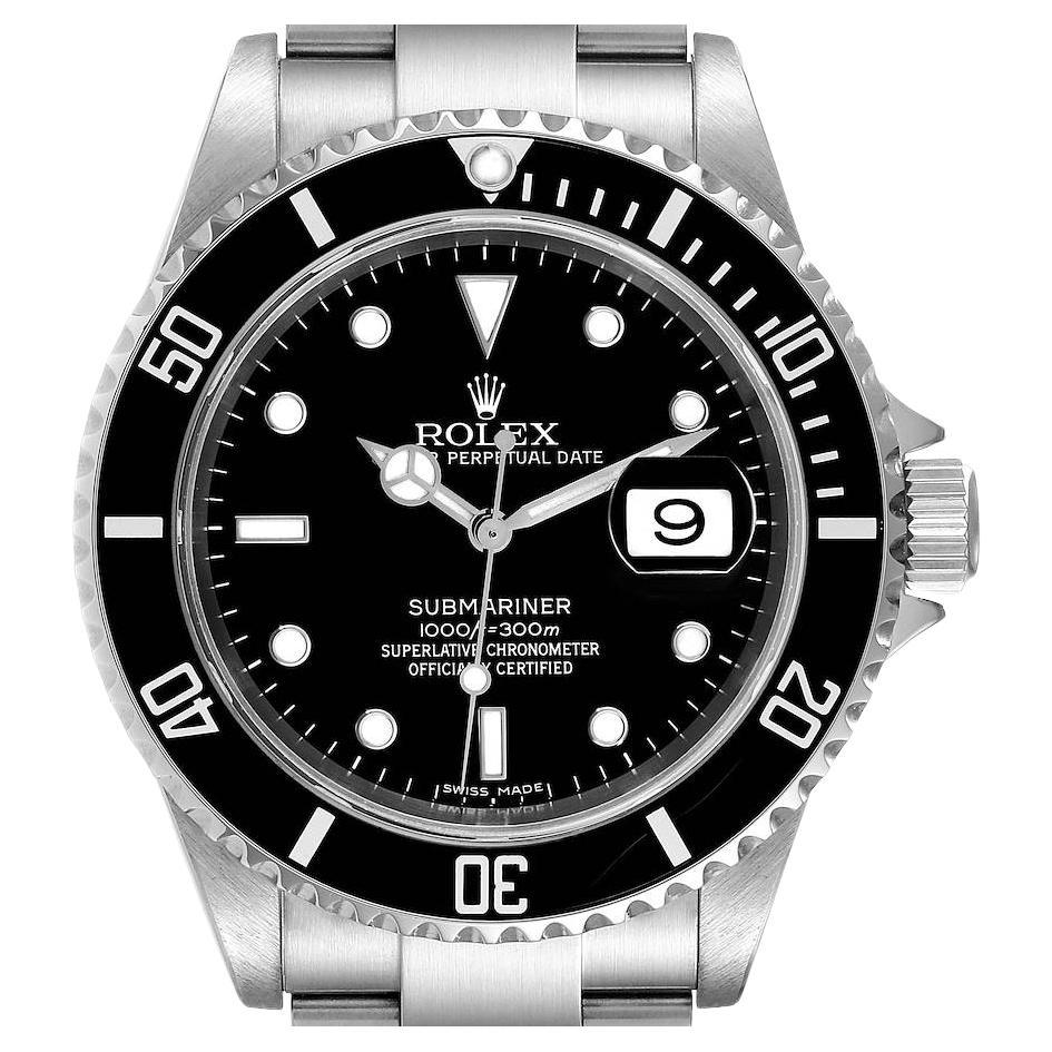 Rolex Submariner Black Dial Steel Mens 