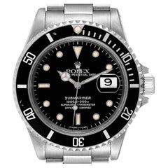 Rolex Submariner Quadrante Nero Orologio Uomo Steele 16610