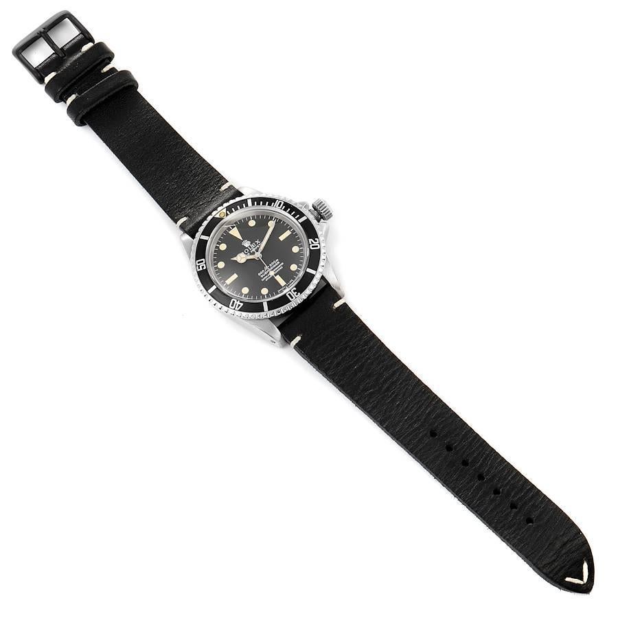 Rolex Submariner Black Dial Vintage Steel Mens Watch 5512 3