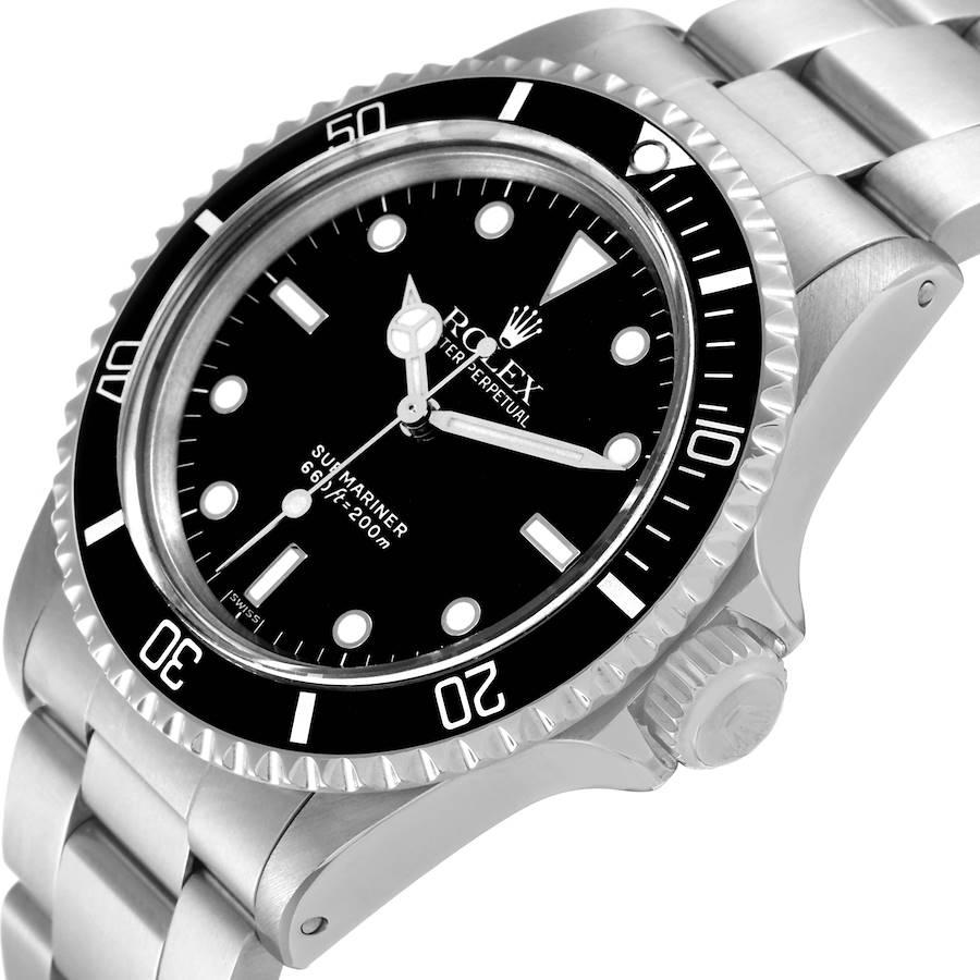 Rolex Submariner Black Dial Vintage Steel Mens Watch 5513 1
