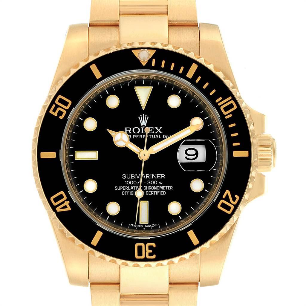 rolex gold and black