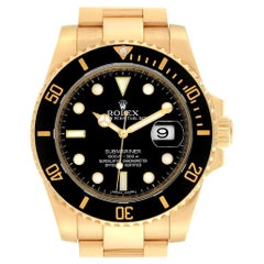 Rolex Submariner Quadrante Nero Oro Giallo Uomo 116618 Scatola