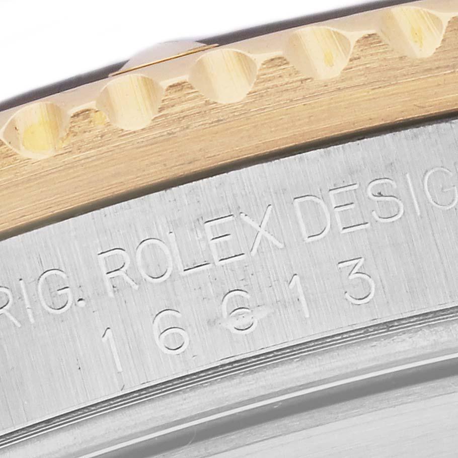 Montre Rolex Submariner à cadran bleu, acier, or jaune, pour hommes, 16613, boîte et documents. 2