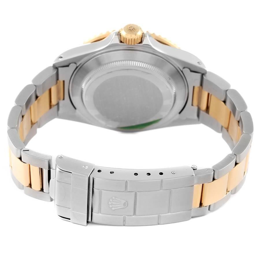 Rolex Submariner Blue Dial Steel Yellow Gold Mens Watch 16613 Box Papers For Sale 2
